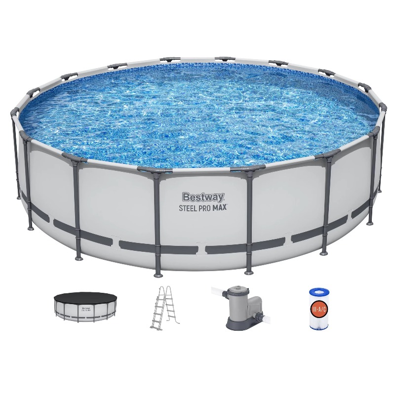 Pool Ladder Above Ground - Piscine hors sol Steel Pro MAX,