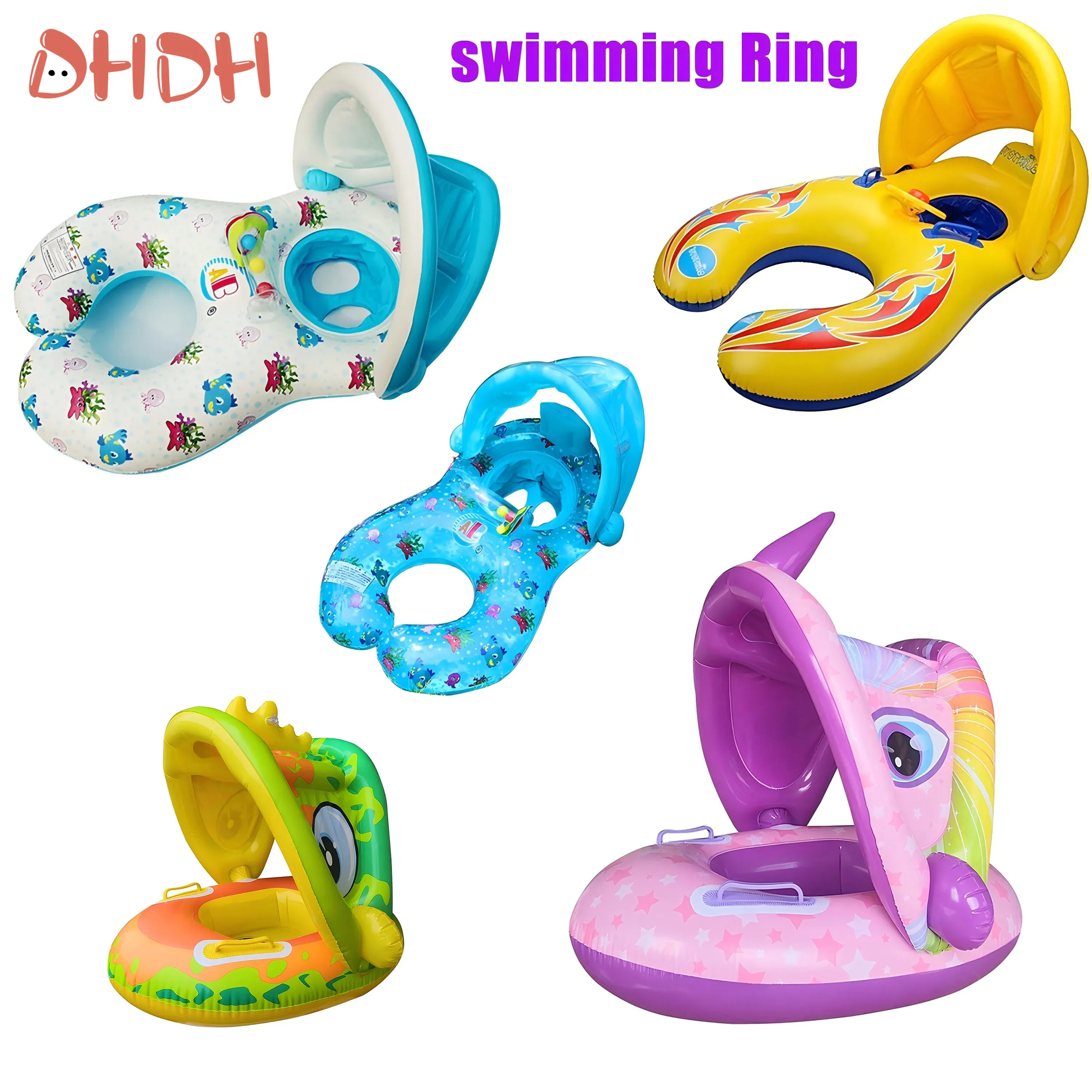 Pool Float Ring Inflatable - Flotteur de natation pour bébé avec