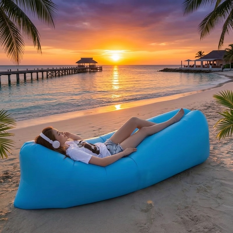 Pool Lounger Inflatable - Canapé gonflable portable, fauteuil de relaxation