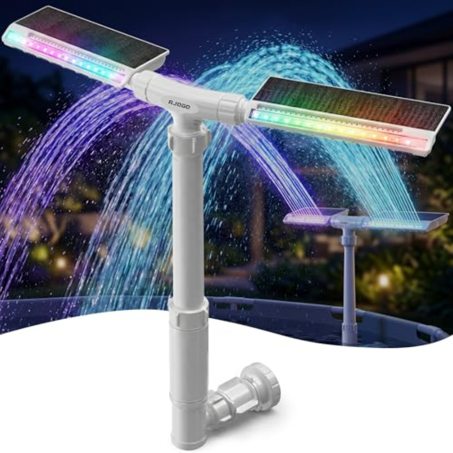 Pool Light Solar Rechargeable - Fontaine solaire pour piscines enterrées et