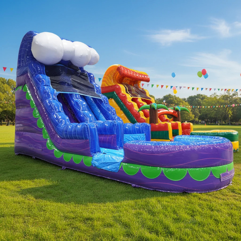 Water Slide Inflatable - Glissade aquatique gonflable commerciale pour jardin