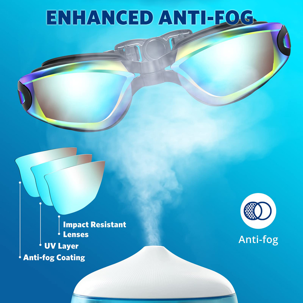 Lot de 2 lunettes de natation  - Swim Goggles Anti Fog Uv avis et prix