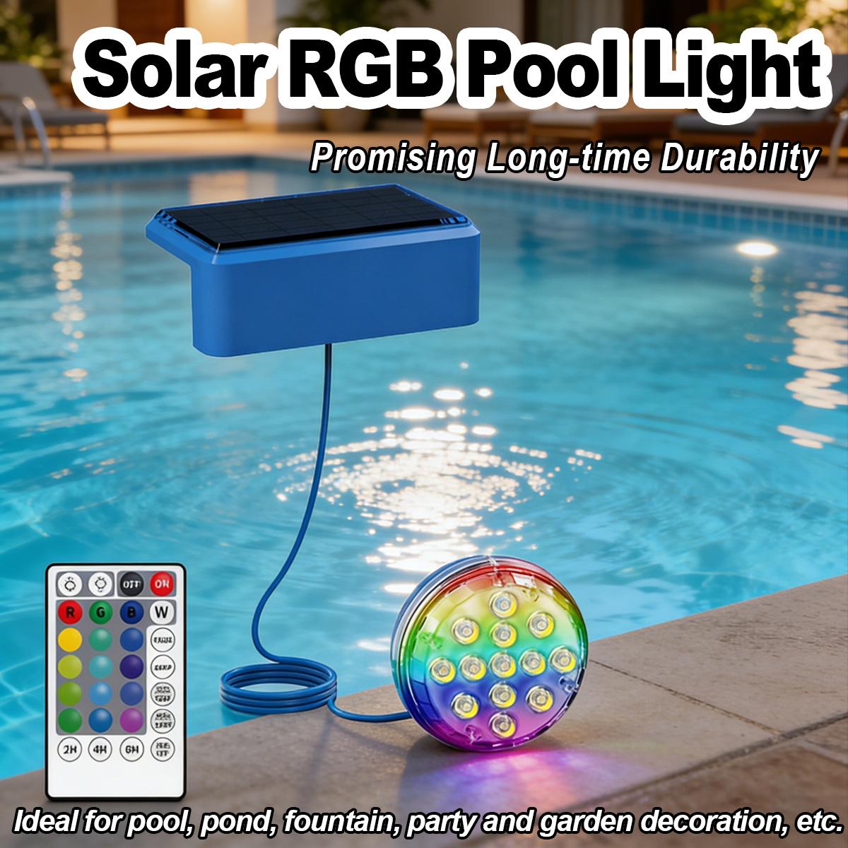 Lumière solaire subaquatique p - Pool Light Solar Rechargeable avis et prix