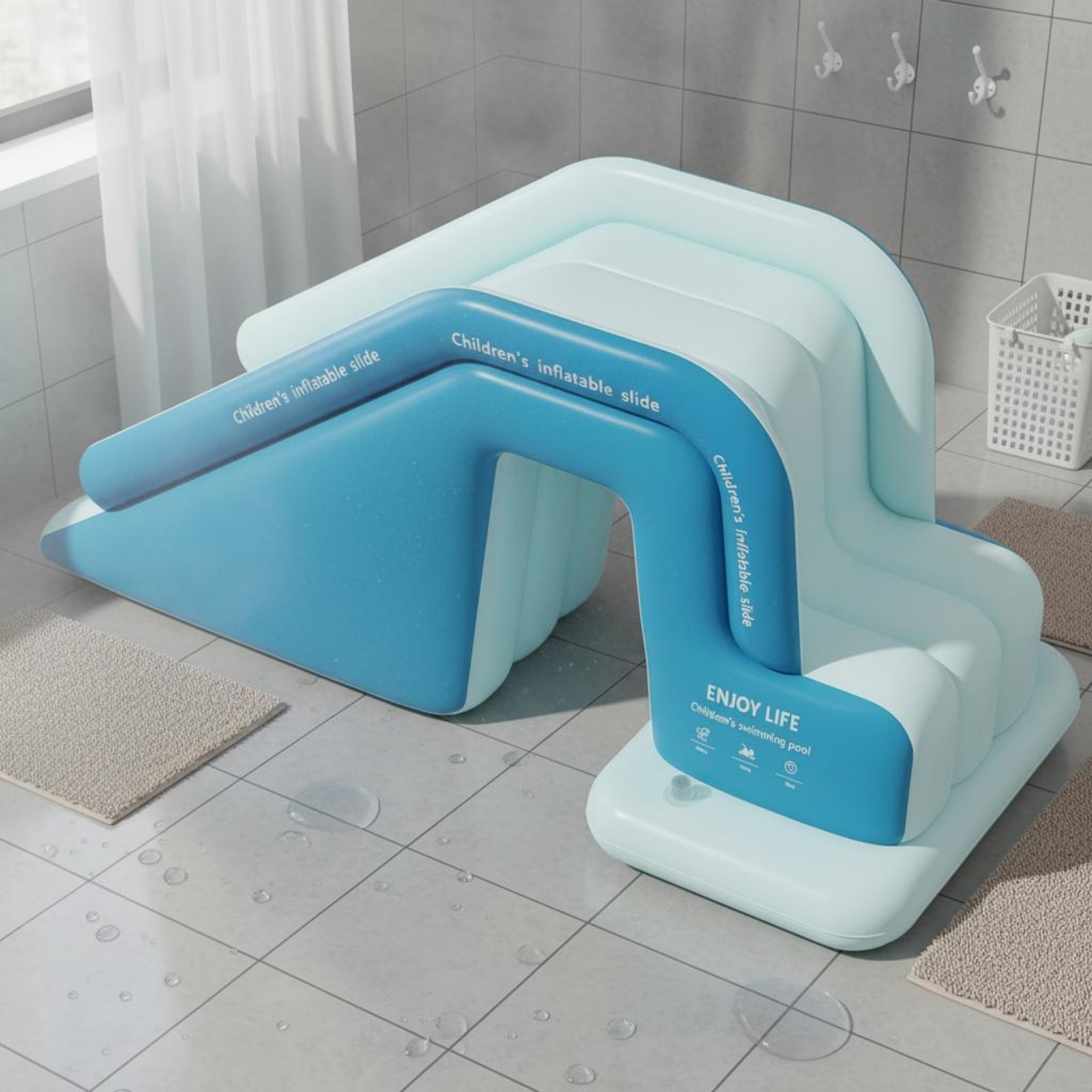Toboggan gonflable pliable pou - Water Slide Inflatable avis et prix