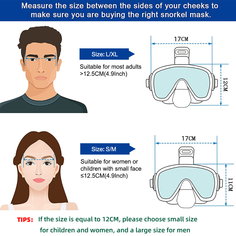 Masques de plongée pliables, e - Snorkel Mask Full Face avis et prix