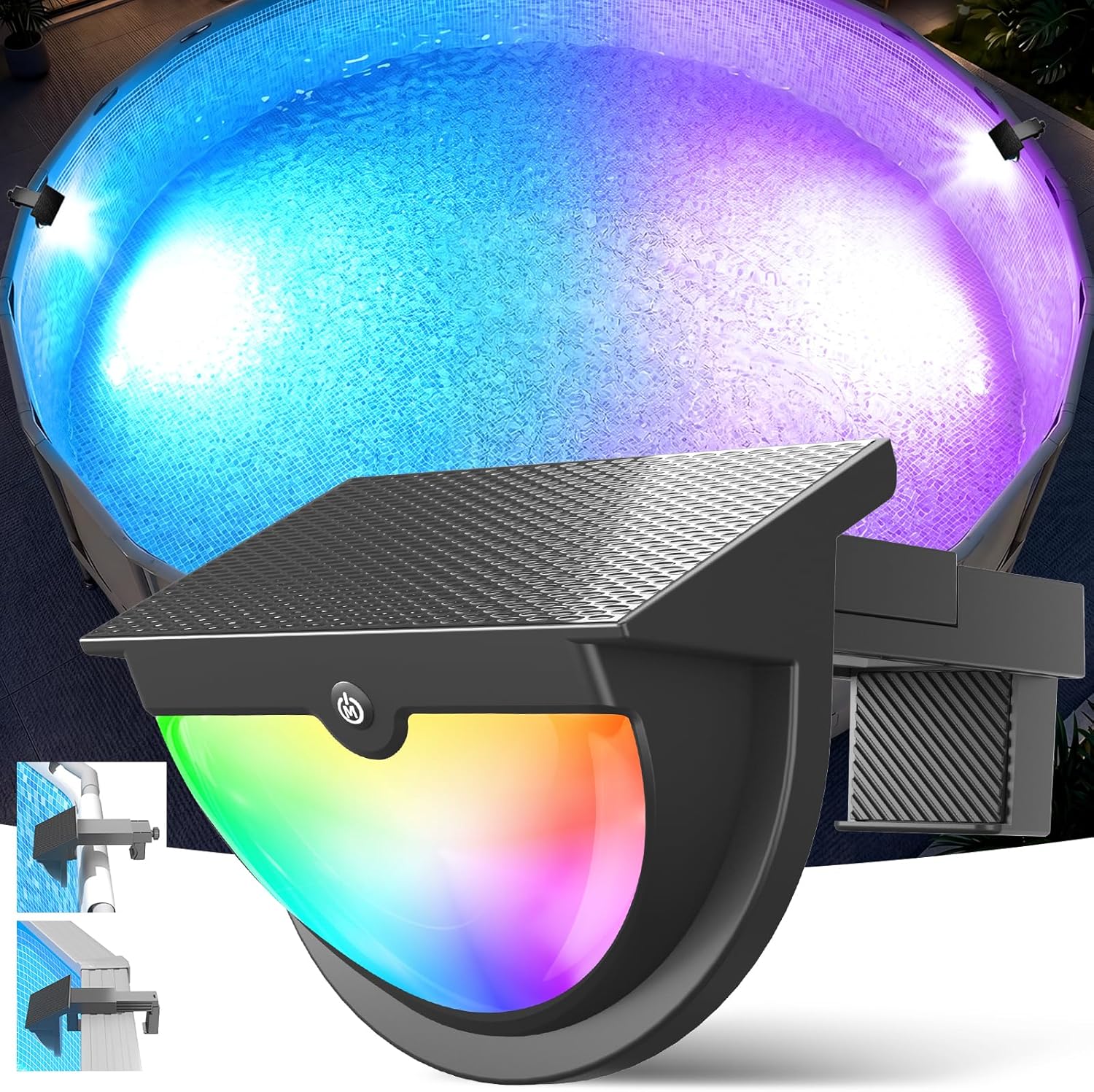 Lampes solaires pour piscine,  - Pool Light Solar Rechargeable avis et prix