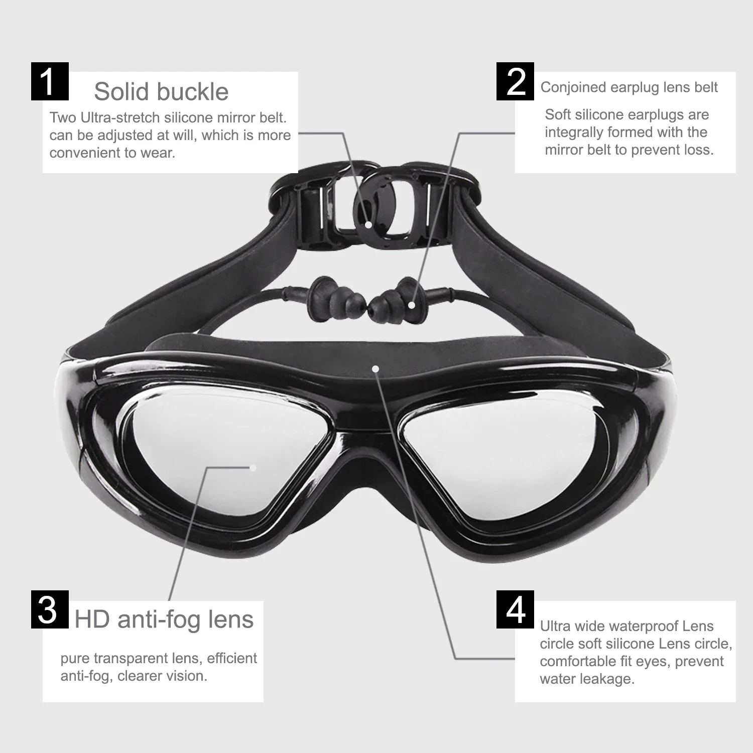 Lunettes de natation myopie av - Swim Goggles Anti Fog Uv avis et prix