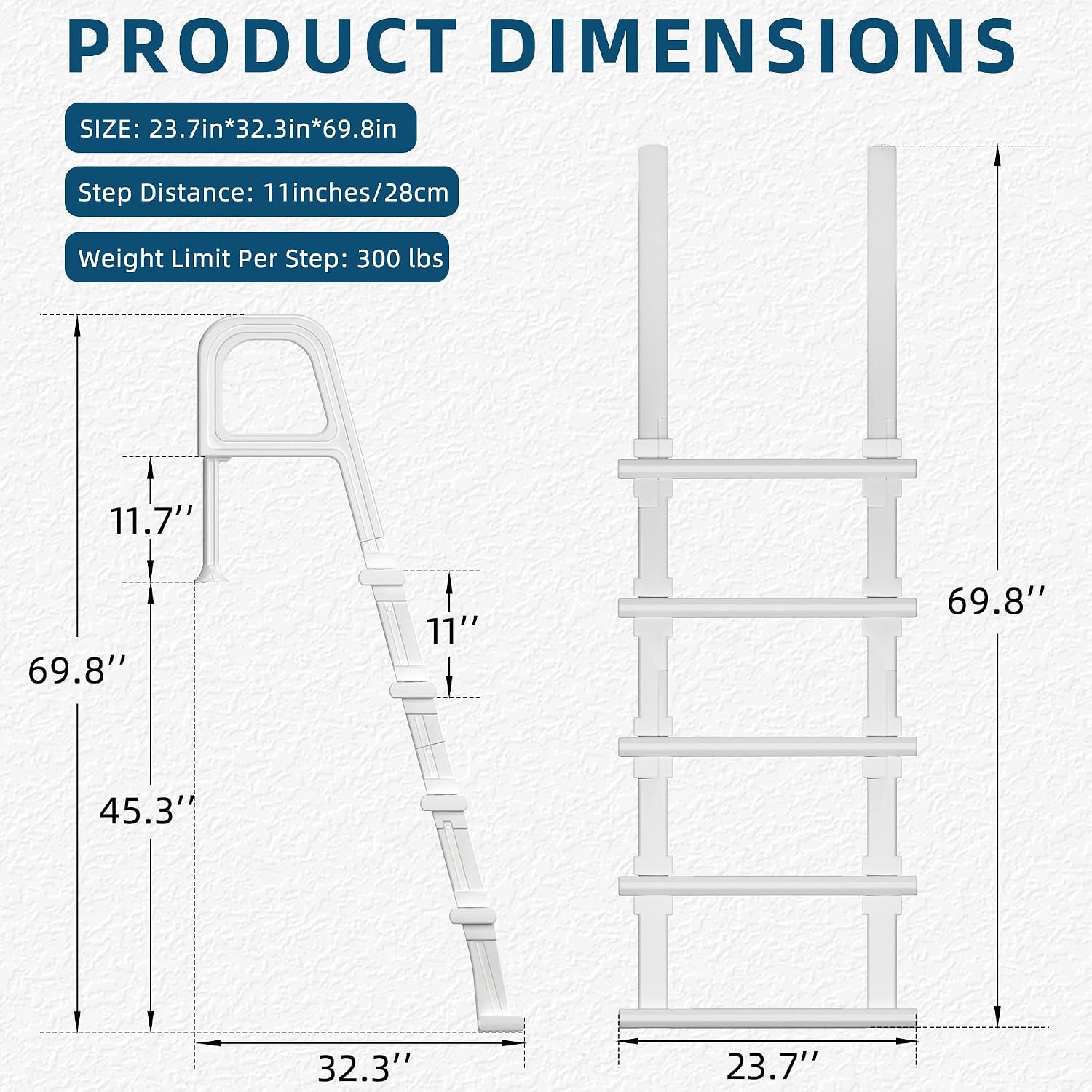 Échelle de piscine, escalier d - Pool Ladder Above Ground avis et prix