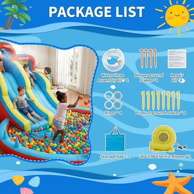Parc aquatique gonflable 8-en- - Water Slide Inflatable avis et prix