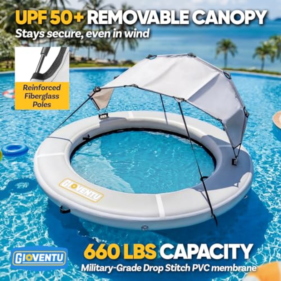 Hamac flottant gonflable de 8  - Pool Float Ring Inflatable avis et prix