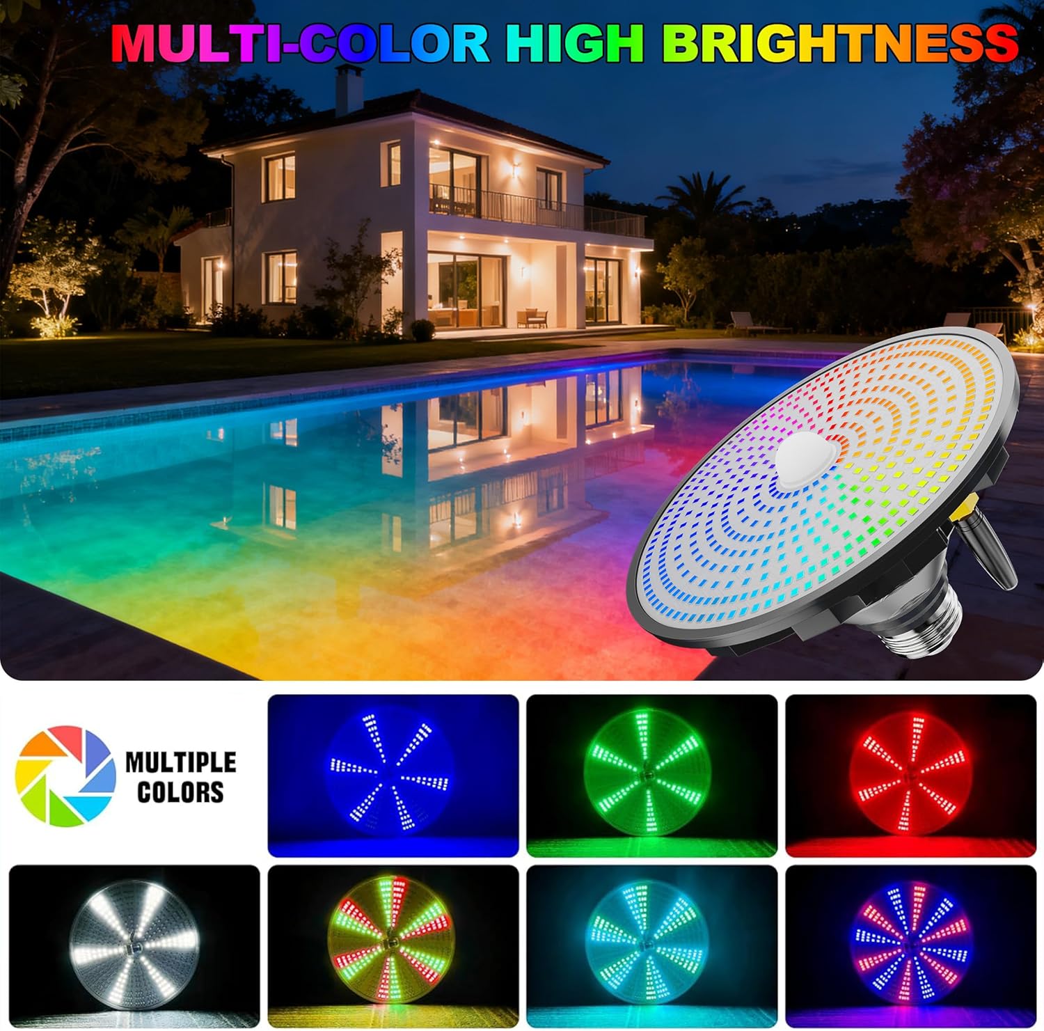 Lampes solaires pour piscine,  - Pool Light Solar Rechargeable avis et prix