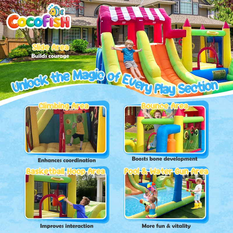 Cocofish Parc aquatique d'été  - Water Slide Inflatable avis et prix