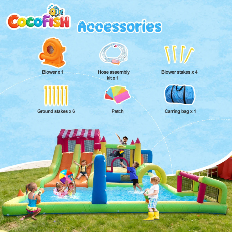 Cocofish Parc aquatique d'été  - Water Slide Inflatable avis et prix