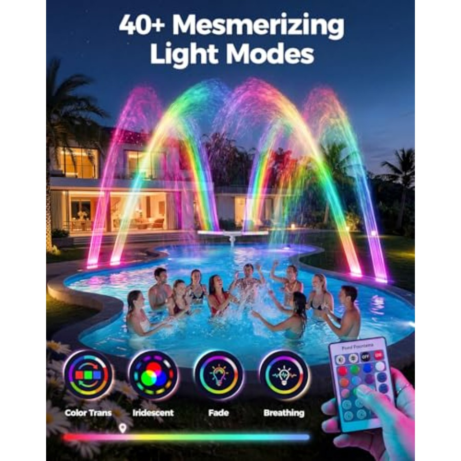 Fontaine solaire pour piscines - Pool Light Solar Rechargeable avis et prix