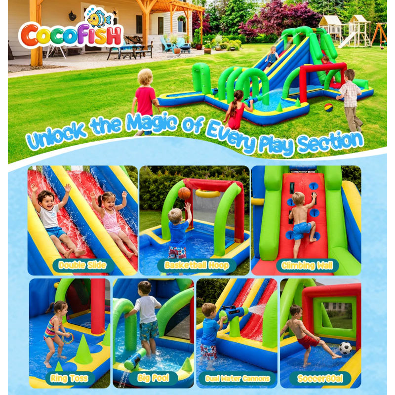 Parc aquatique gonflable géant - Water Slide Inflatable avis et prix