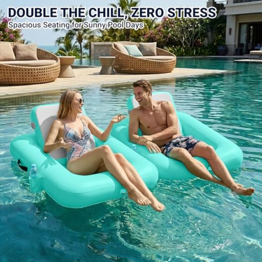 Chaises flottantes avec dossie - Pool Lounger Inflatable avis et prix