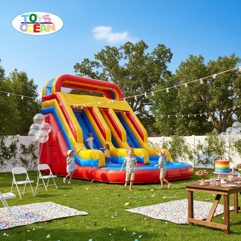 Toboggan aquatique gonflable à - Water Slide Inflatable avis et prix